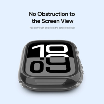 For Apple Watch Series 10 / 11 46mm DUX DUCIS Camo Series TPU Hybrid PC Watch Protective Case(Black) by DUX DUCIS