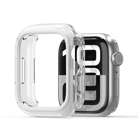 For Apple Watch Series 10 / 11 46mm DUX DUCIS Camo Series TPU Hybrid PC Watch Protective Case(White) by DUX DUCIS