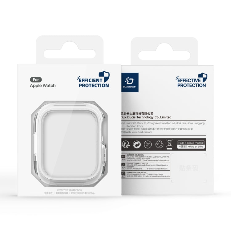 For Apple Watch Series 10 / 11 46mm DUX DUCIS Camo Series TPU Hybrid PC Watch Protective Case(White) by DUX DUCIS