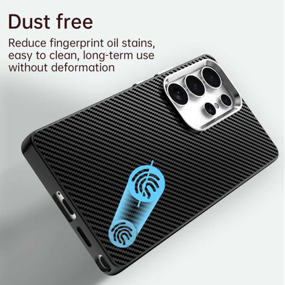 For Samsung Galaxy S25 Ultra 5G Carbon Fiber Series IMD Phone Case(Black) by buy2fix