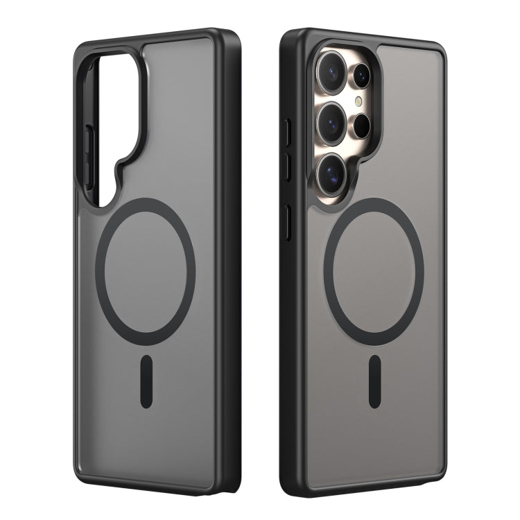 For Samsung Galaxy S25 Ultra 5G DUX DUCIS Yind Series MagSafe TPU Hybrid PC Phone Case(Black) by DUX DUCIS