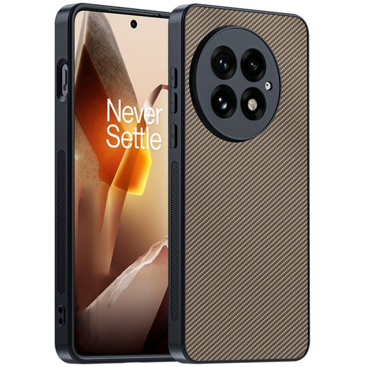 For OnePlus 13 Ultra-thin Carbon Fiber Texture Printing Phone Case(Gold) by buy2fix