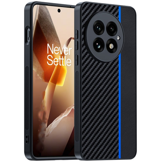 For OnePlus 13 Ultra-thin Carbon Fiber Texture Printing Phone Case(Black Blue) by buy2fix