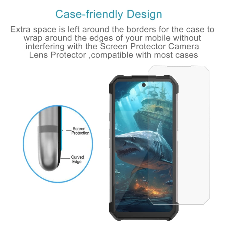 For UNIHERTZ Shark 5G 50pcs 3D 0.3mm Fine Hole High Aluminum Tempered Glass Film by buy2fix