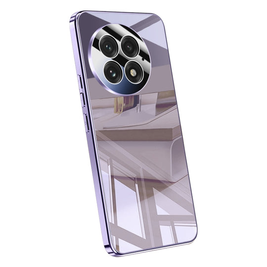 For OnePlus 13 Electroplating Ice Crystal Airbag Full Coverage Shockproof Phone Case(Purple)