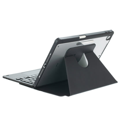 For iPad Pro 11 2024 L13-AS 360 Rotation Acrylic Transparent Bluetooth Keyboard Leather Case With Touch Control / Backlight(Black) - For iPad Pro by buy2fix | Online Shopping UK | buy2fix