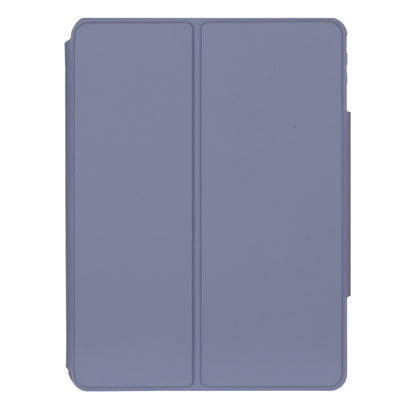For iPad Pro 11 2024 L13-AS 360 Rotation Acrylic Transparent Bluetooth Keyboard Leather Case With Touch Control / Backlight(Purple) - For iPad Pro by buy2fix | Online Shopping UK | buy2fix