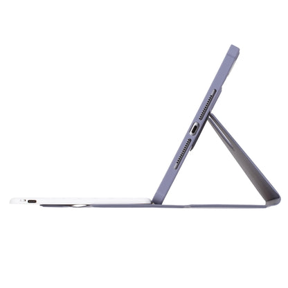For iPad Pro 11 2024 L13-AS 360 Rotation Acrylic Transparent Bluetooth Keyboard Leather Case With Touch Control / Backlight(Purple) - For iPad Pro by buy2fix | Online Shopping UK | buy2fix
