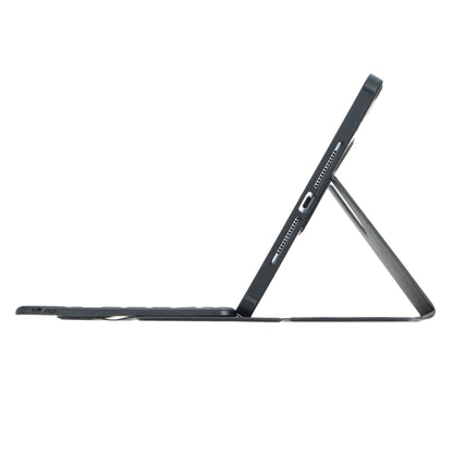 For iPad Pro 11 2024 L13-B 360 Rotation Acrylic Transparent Bluetooth Keyboard Leather Case(Black) - For iPad Pro by buy2fix | Online Shopping UK | buy2fix