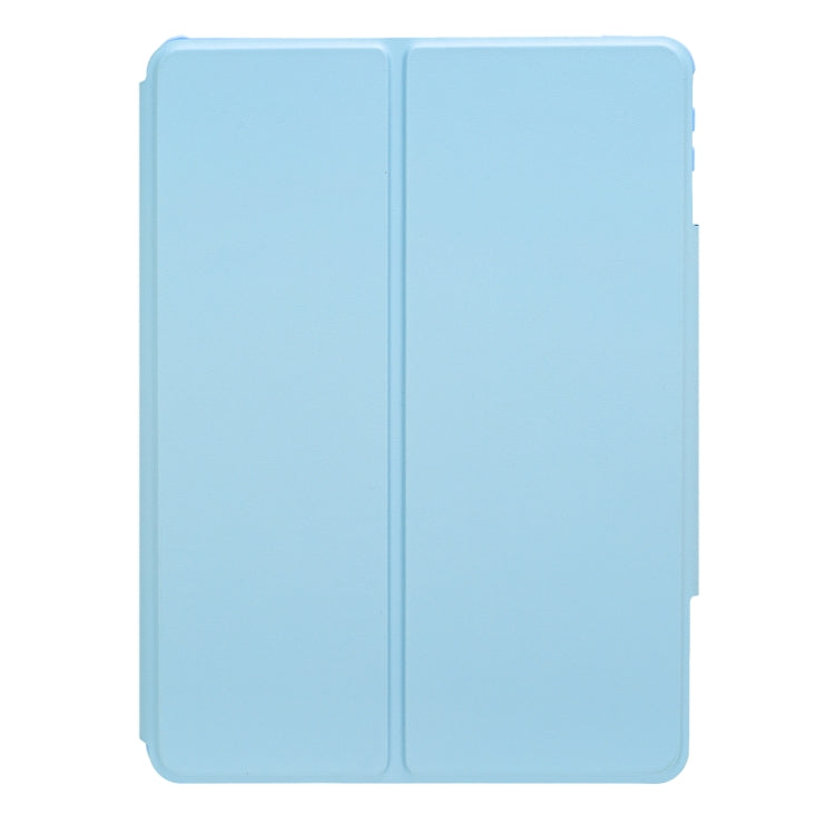 For iPad Pro 11 2024 L13-BS 360 Rotation Acrylic Transparent Bluetooth Keyboard Leather Case with Backlight(Blue) - For iPad Pro by buy2fix | Online Shopping UK | buy2fix