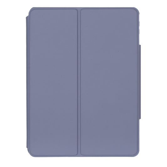 For iPad Pro 11 2024 YL13 360 Rotation Acrylic Transparent Round Keycap Bluetooth Keyboard Leather Case(Purple) - For iPad Pro by buy2fix | Online Shopping UK | buy2fix