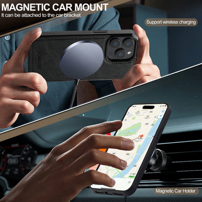 For iPhone 14 Pro Max LC.IMEEKE L5 Series Detachable RFID Card Bag Magsafe Phone Case(Black) - iPhone 14 Pro Max Cases by LC.IMEEKE | Online Shopping UK | buy2fix