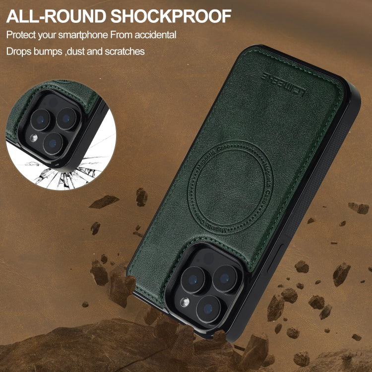For iPhone 14 Pro Max LC.IMEEKE L5 Series Detachable RFID Card Bag Magsafe Phone Case(Green) - iPhone 14 Pro Max Cases by LC.IMEEKE | Online Shopping UK | buy2fix