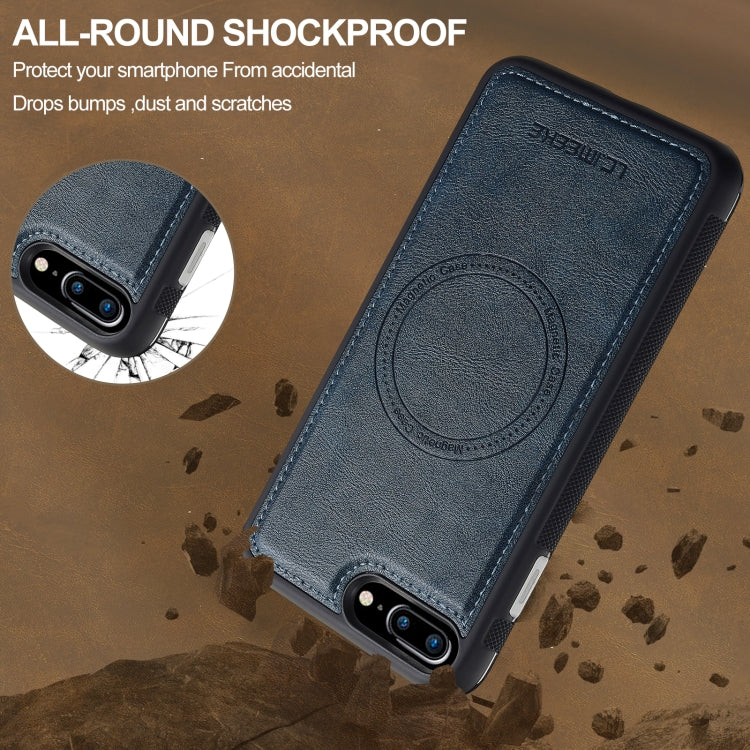 For iPhone SE 2024 LC.IMEEKE L5 Series Detachable RFID Card Bag Magsafe Phone Case(Blue) - More iPhone Cases by LC.IMEEKE | Online Shopping UK | buy2fix