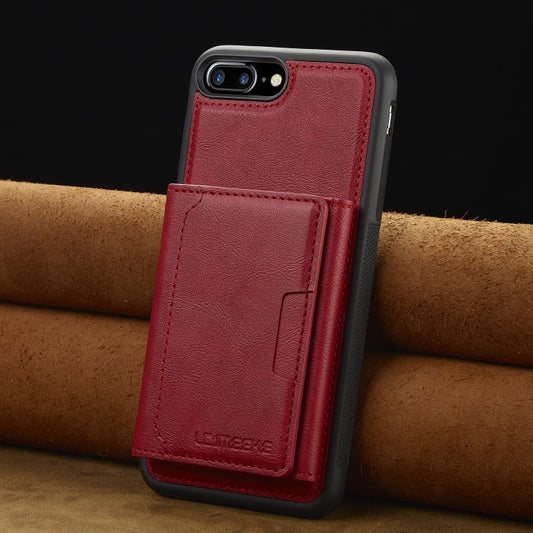 For iPhone SE 2024 LC.IMEEKE L5 Series Detachable RFID Card Bag Magsafe Phone Case(Red) - More iPhone Cases by LC.IMEEKE | Online Shopping UK | buy2fix