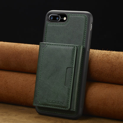 For iPhone 8 Plus / 7 Plus LC.IMEEKE L5 Series Detachable RFID Card Bag Magsafe Phone Case(Green) - More iPhone Cases by LC.IMEEKE | Online Shopping UK | buy2fix