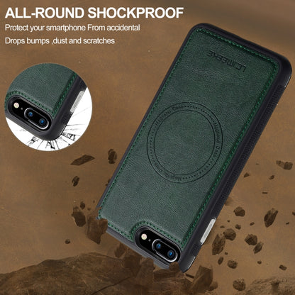 For iPhone 8 Plus / 7 Plus LC.IMEEKE L5 Series Detachable RFID Card Bag Magsafe Phone Case(Green) - More iPhone Cases by LC.IMEEKE | Online Shopping UK | buy2fix