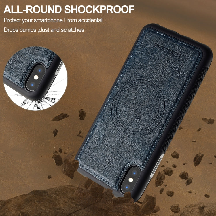 For iPhone XR LC.IMEEKE L5 Series Detachable RFID Card Bag Magsafe Phone Case(Blue) - More iPhone Cases by LC.IMEEKE | Online Shopping UK | buy2fix