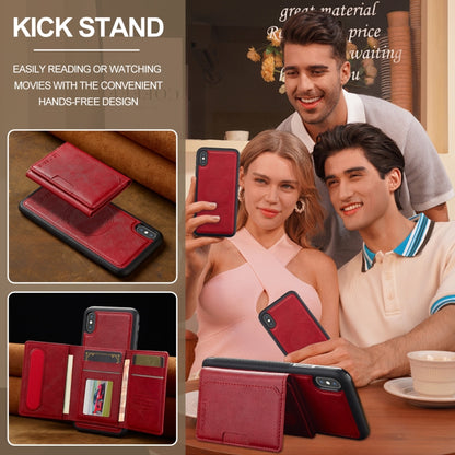 For iPhone XR LC.IMEEKE L5 Series Detachable RFID Card Bag Magsafe Phone Case(Red) - More iPhone Cases by LC.IMEEKE | Online Shopping UK | buy2fix