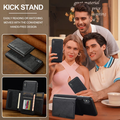 For iPhone XS Max LC.IMEEKE L5 Series Detachable RFID Card Bag Magsafe Phone Case(Black) - More iPhone Cases by LC.IMEEKE | Online Shopping UK | buy2fix