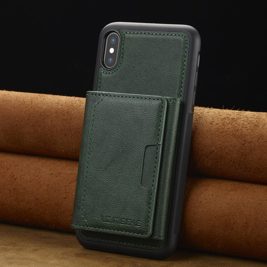 For iPhone XS Max LC.IMEEKE L5 Series Detachable RFID Card Bag Magsafe Phone Case(Green) - More iPhone Cases by LC.IMEEKE | Online Shopping UK | buy2fix
