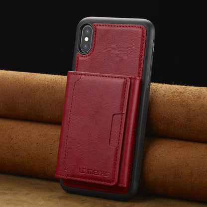 For iPhone XS Max LC.IMEEKE L5 Series Detachable RFID Card Bag Magsafe Phone Case(Red) - More iPhone Cases by LC.IMEEKE | Online Shopping UK | buy2fix