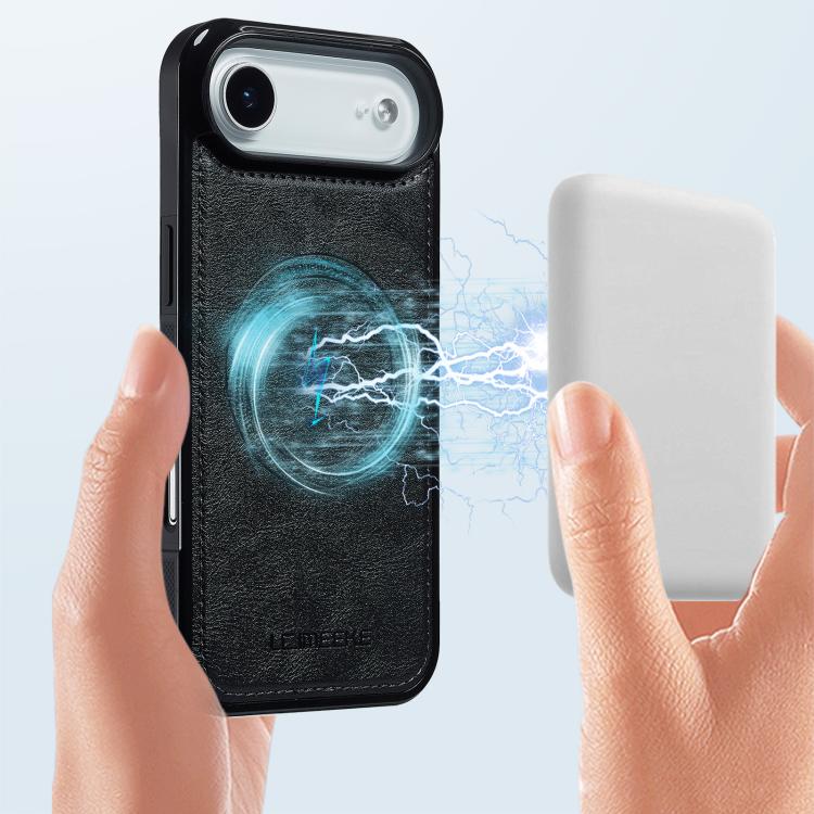 For iPhone Air LC.IMEEKE L5 Series Detachable RFID Card Bag Magsafe Phone Case(Black) - iPhone Air Cases by LC.IMEEKE | Online Shopping UK | buy2fix