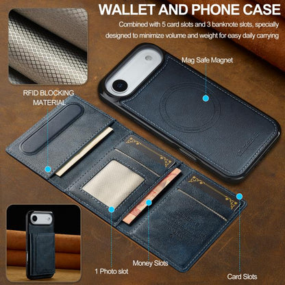 For iPhone 17 Air LC.IMEEKE L5 Series Detachable RFID Card Bag Magsafe Phone Case(Blue) - iPhone 17 Air Cases by LC.IMEEKE | Online Shopping UK | buy2fix