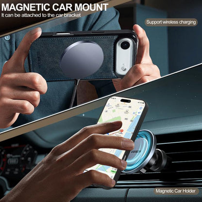 For iPhone 17 Air LC.IMEEKE L5 Series Detachable RFID Card Bag Magsafe Phone Case(Blue) - iPhone 17 Air Cases by LC.IMEEKE | Online Shopping UK | buy2fix