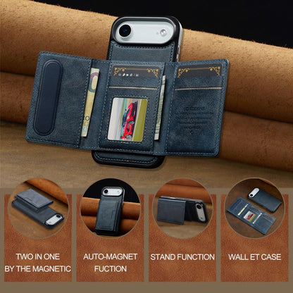 For iPhone 17 Air LC.IMEEKE L5 Series Detachable RFID Card Bag Magsafe Phone Case(Blue) - iPhone 17 Air Cases by LC.IMEEKE | Online Shopping UK | buy2fix