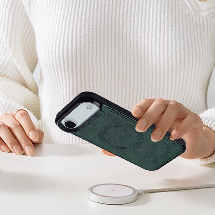 For iPhone Air LC.IMEEKE L5 Series Detachable RFID Card Bag Magsafe Phone Case(Green) - iPhone Air Cases by LC.IMEEKE | Online Shopping UK | buy2fix