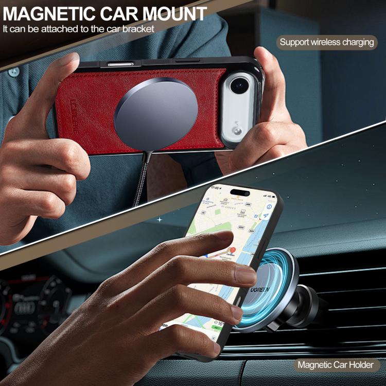 For iPhone 17 Air LC.IMEEKE L5 Series Detachable RFID Card Bag Magsafe Phone Case(Red) - iPhone 17 Air Cases by LC.IMEEKE | Online Shopping UK | buy2fix