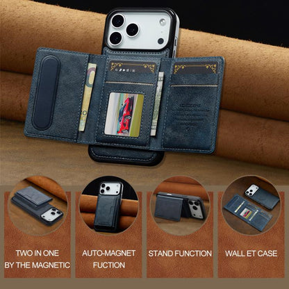 For iPhone 17 Pro LC.IMEEKE L5 Series Detachable RFID Card Bag Magsafe Phone Case(Blue) - iPhone 17 Pro Cases by LC.IMEEKE | Online Shopping UK | buy2fix