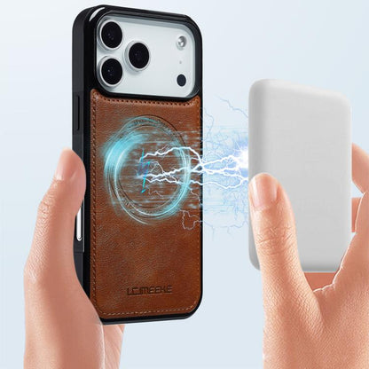 For iPhone 17 Pro Max LC.IMEEKE L5 Series Detachable RFID Card Bag Magsafe Phone Case(Brown) - iPhone 17 Pro Max Cases by LC.IMEEKE | Online Shopping UK | buy2fix