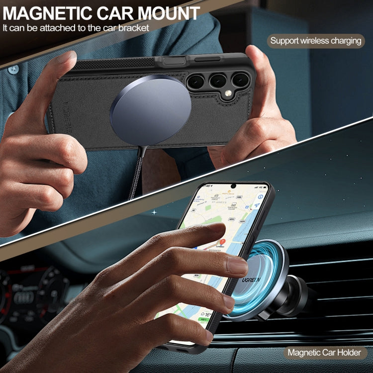 For Samsung Galaxy S24 FE 5G LC.IMEEKE L5 Series Detachable RFID Card Bag Magsafe Phone Case(Black) - Galaxy S24 FE 5G Cases by LC.IMEEKE | Online Shopping UK | buy2fix