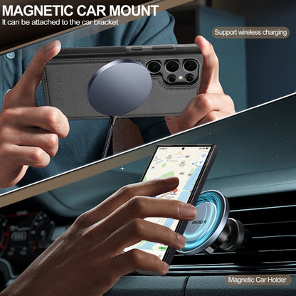 For Samsung Galaxy S22 Ultra 5G LC.IMEEKE L5 Series Detachable RFID Card Bag Magsafe Phone Case(Black) - Galaxy S22 Ultra 5G Cases by LC.IMEEKE | Online Shopping UK | buy2fix