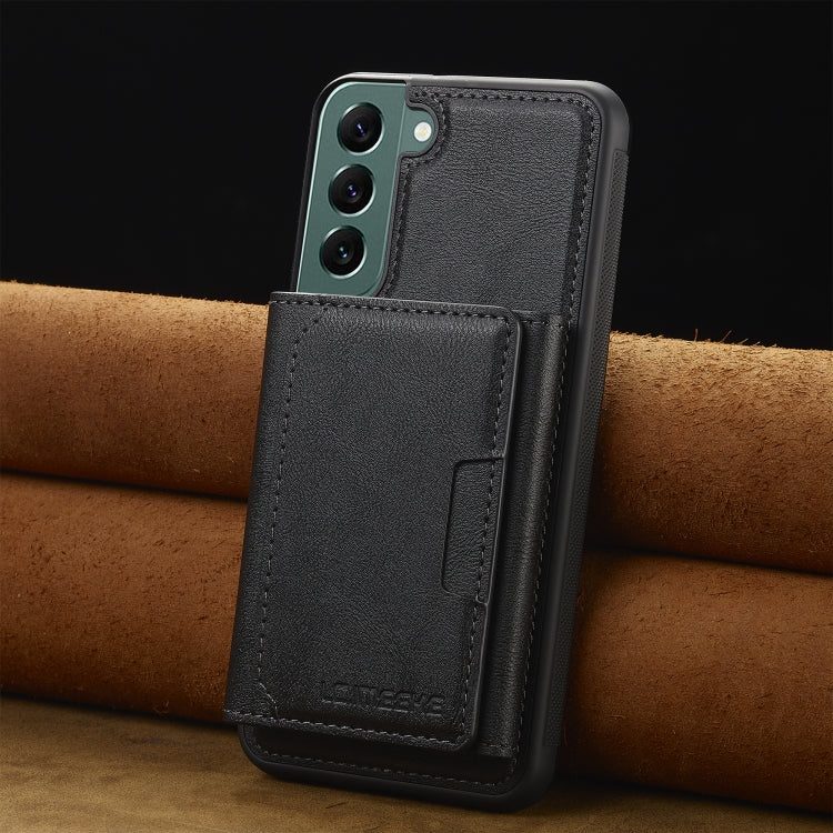 For Samsung Galaxy S20 FE LC.IMEEKE L5 Series Detachable RFID Card Bag Magsafe Phone Case(Black) - Galaxy S20 FE Cases by LC.IMEEKE | Online Shopping UK | buy2fix