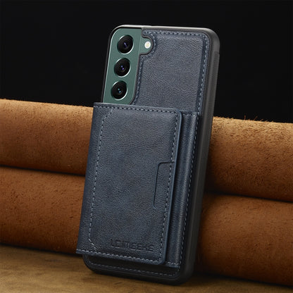 For Samsung Galaxy S22+ 5G LC.IMEEKE L5 Series Detachable RFID Card Bag Magsafe Phone Case(Blue) - Galaxy S22+ 5G Cases by LC.IMEEKE | Online Shopping UK | buy2fix