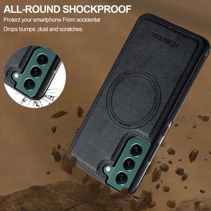 For Samsung Galaxy S21+ 5G LC.IMEEKE L5 Series Detachable RFID Card Bag Magsafe Phone Case(Black) - Galaxy S21+ 5G Cases by LC.IMEEKE | Online Shopping UK | buy2fix