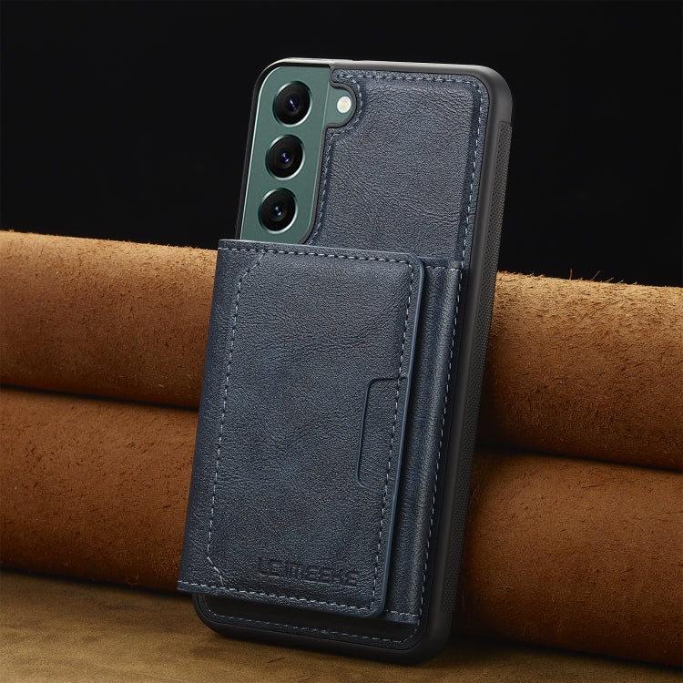 For Samsung Galaxy S21+ 5G LC.IMEEKE L5 Series Detachable RFID Card Bag Magsafe Phone Case(Blue) - Galaxy S21+ 5G Cases by LC.IMEEKE | Online Shopping UK | buy2fix