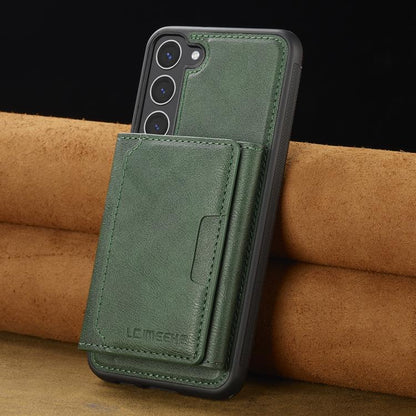 For Samsung Galaxy S25 5G LC.IMEEKE L5 Series Detachable RFID Card Bag Magsafe Phone Case(Green) - Galaxy S25 5G Cases by LC.IMEEKE | Online Shopping UK | buy2fix