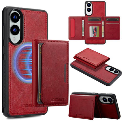 For Samsung Galaxy S25 Edge 5G LC.IMEEKE L5 Series Detachable RFID Card Bag Magsafe Phone Case(Red) - Galaxy S25 Edge 5G Cases by LC.IMEEKE | Online Shopping UK | buy2fix