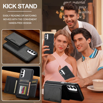 For Samsung Galaxy A34 5G LC.IMEEKE L5 Series Detachable RFID Card Bag Magsafe Phone Case(Black) - Galaxy Phone Cases by LC.IMEEKE | Online Shopping UK | buy2fix