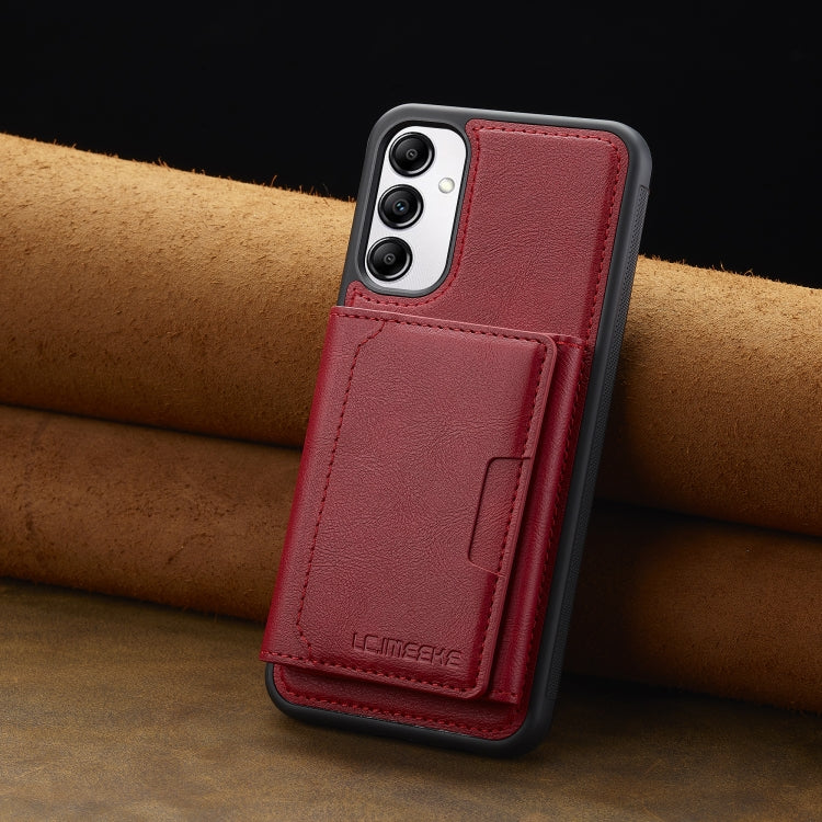 For Samsung Galaxy A54 5G LC.IMEEKE L5 Series Detachable RFID Card Bag Magsafe Phone Case(Red) - Galaxy Phone Cases by LC.IMEEKE | Online Shopping UK | buy2fix