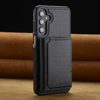 For Samsung Galaxy A36 5G LC.IMEEKE L5 Series Detachable RFID Card Bag Magsafe Phone Case(Black) - Galaxy Phone Cases by LC.IMEEKE | Online Shopping UK | buy2fix
