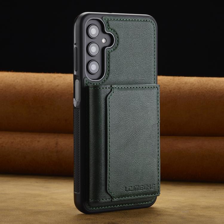 For Samsung Galaxy A36 5G LC.IMEEKE L5 Series Detachable RFID Card Bag Magsafe Phone Case(Green) - Galaxy Phone Cases by LC.IMEEKE | Online Shopping UK | buy2fix