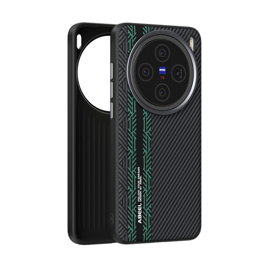 For vivo X200 ABEEL 6D Micro Relief MagSafe Magnetic Phone Case(Green)
