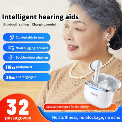 Bluetooth 5.3 In-ear AI Smart Recognition Hearing Aid(White) - Hearing Aids by buy2fix | Online Shopping UK | buy2fix