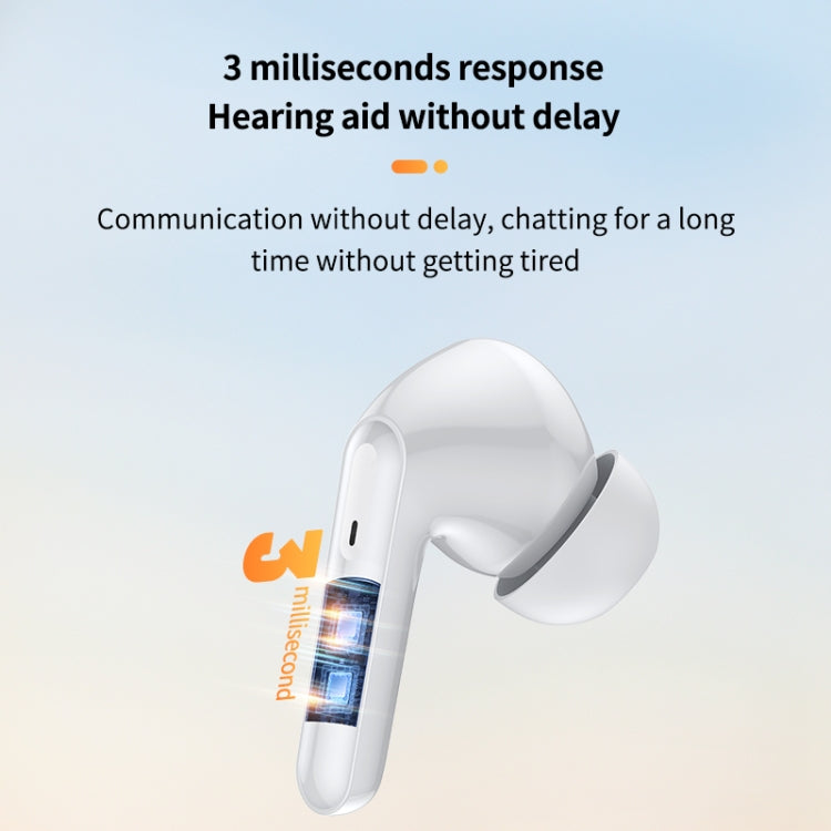 Bluetooth 5.3 In-ear AI Smart Recognition Hearing Aid(White) - Hearing Aids by buy2fix | Online Shopping UK | buy2fix