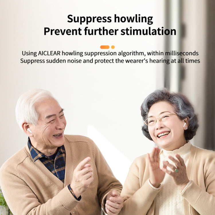 Bluetooth 5.3 In-ear AI Smart Recognition Hearing Aid(Black) - Hearing Aids by buy2fix | Online Shopping UK | buy2fix